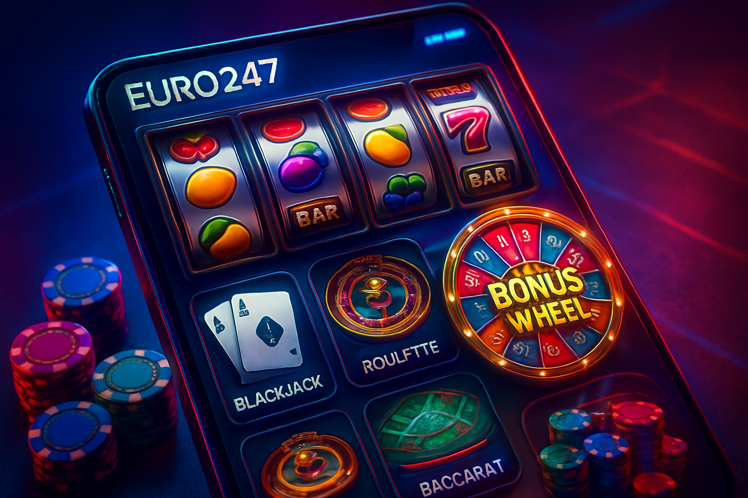 유로247 카지노 UI 예시